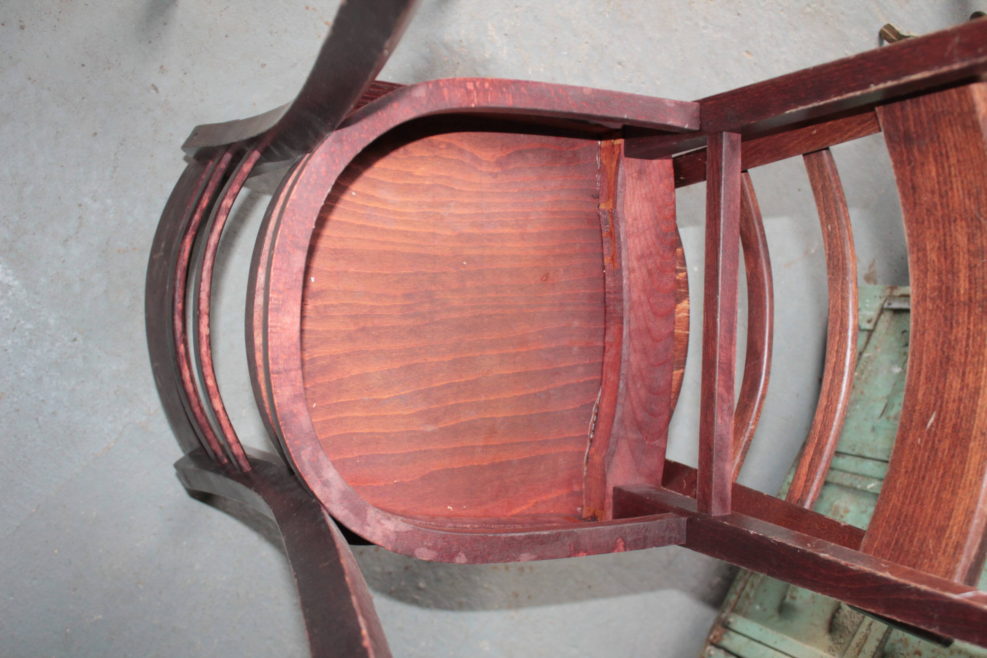 Lot of 6 bistro chairs