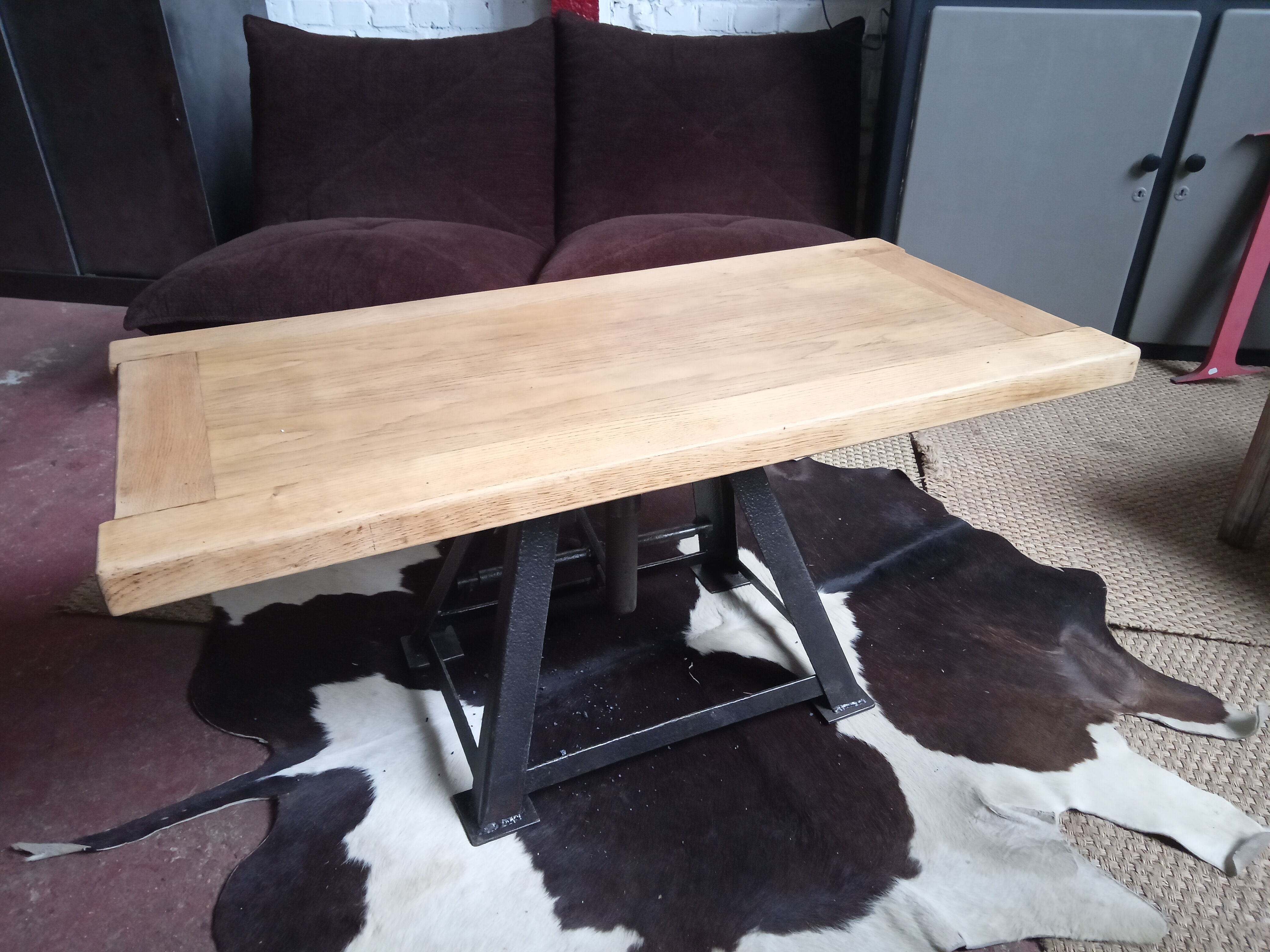 Industrial coffee table