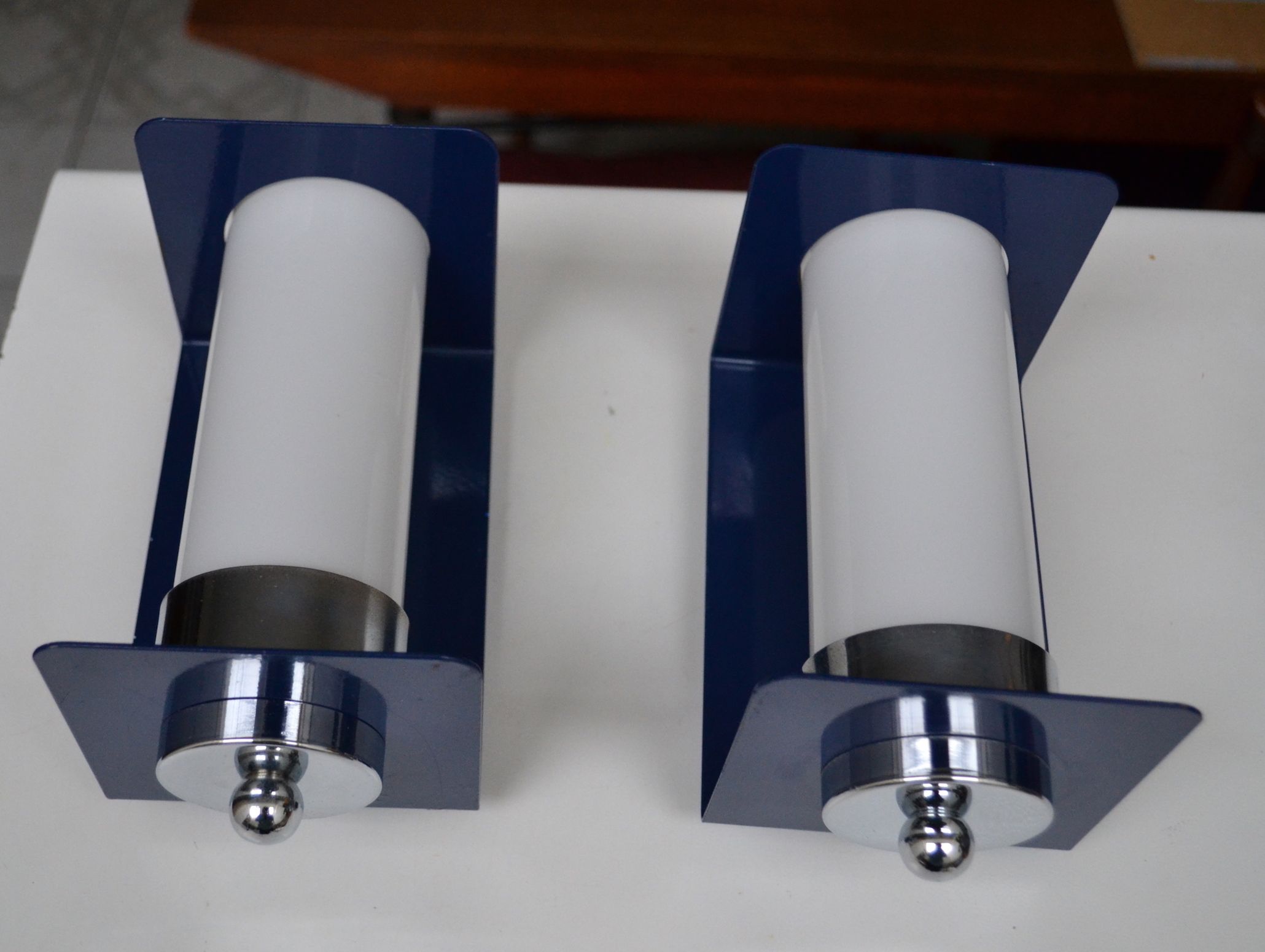 Pair of vintage sconces 70s Delmas