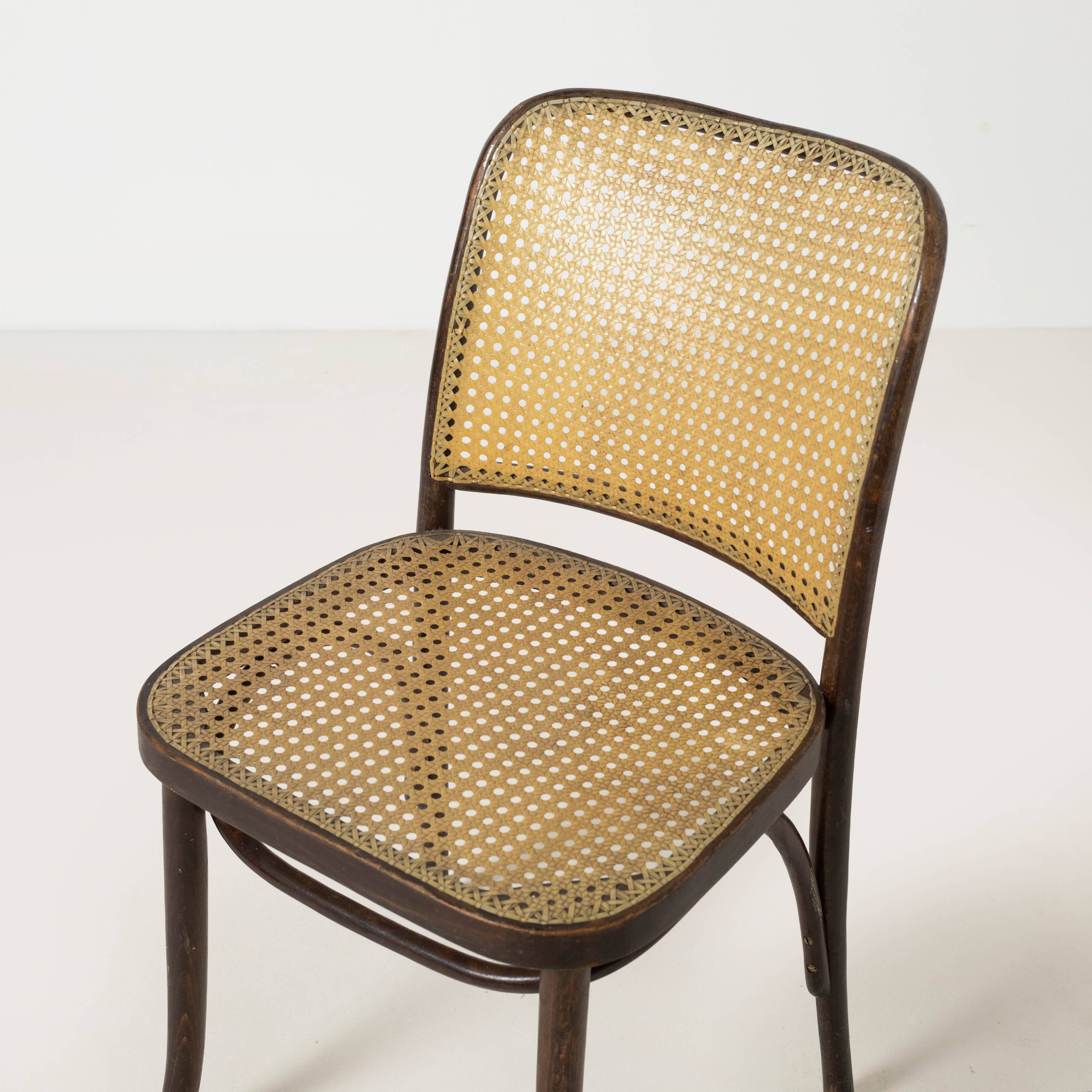 Set of 4 model 811 dining chairs by Josef Hoffmann, Poland, circa 1980