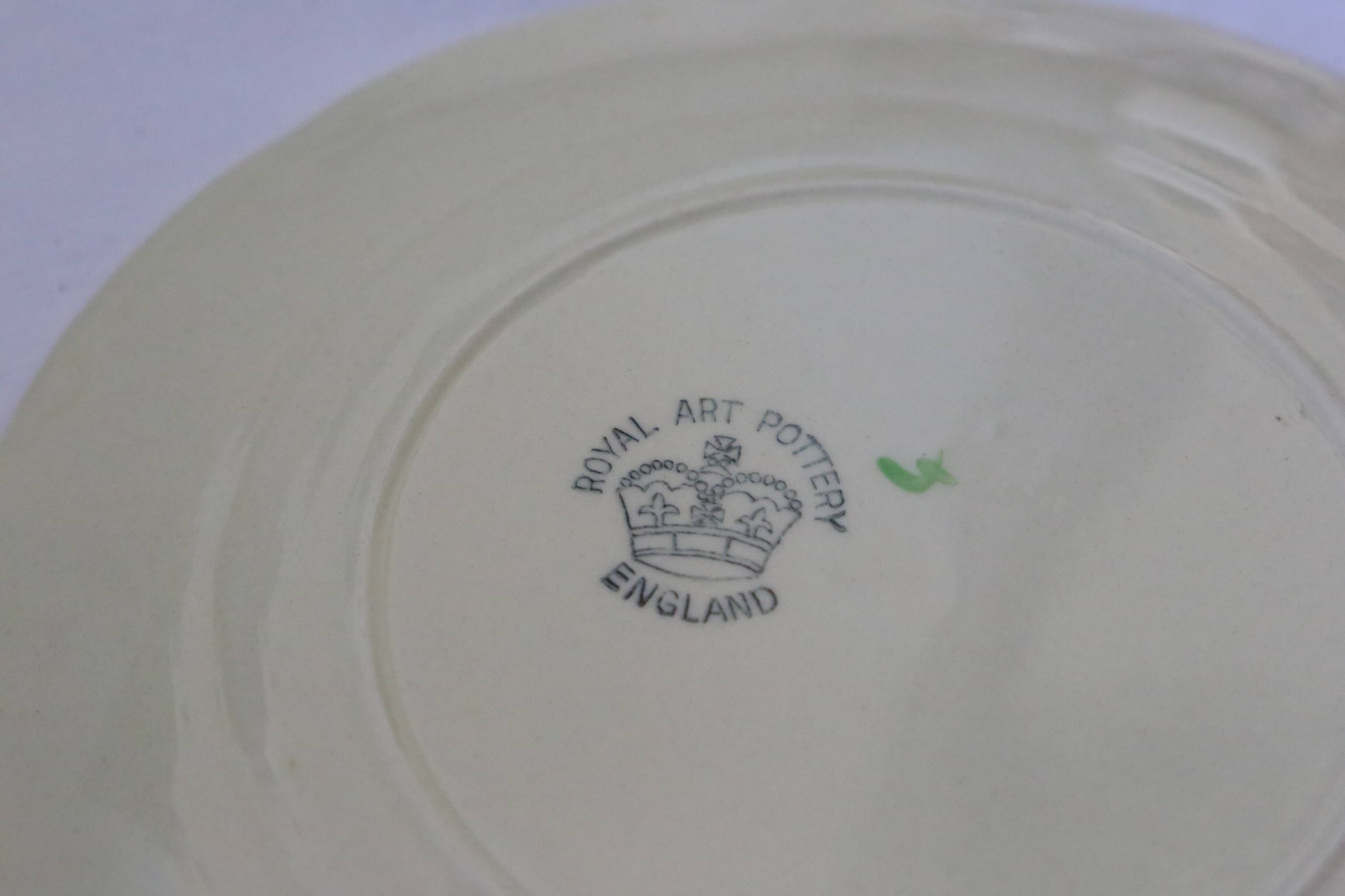 4 assiettes vintage Royal Art Pottery