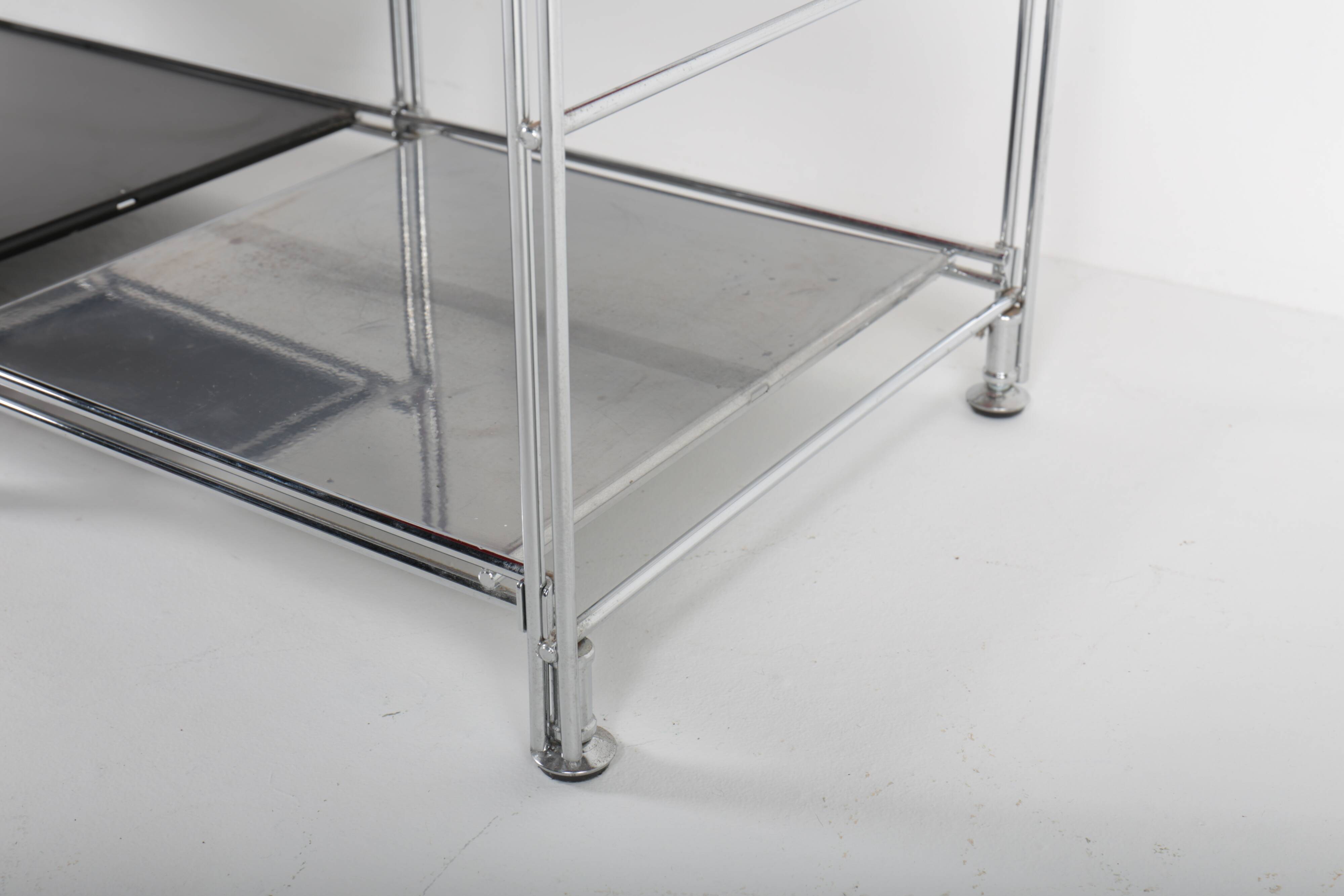 Vintage modular metal shelf