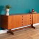 Vintage Teak Vanson Sideboard, British 1970s By Peter Haywood