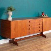 Vintage Teak Vanson Sideboard, British 1970s By Peter Haywood