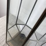 Lampe en laiton et verre