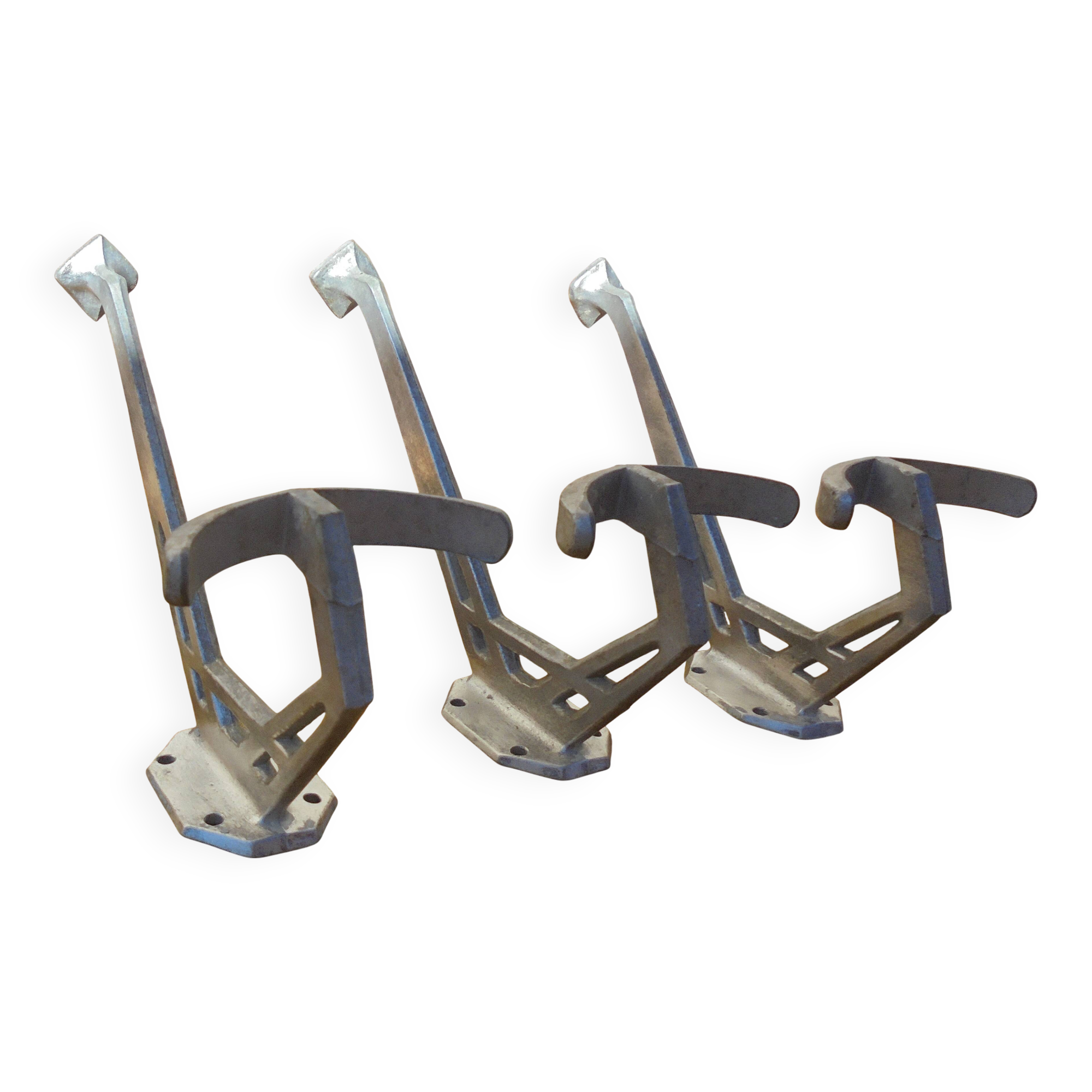 3 Vintage School Hooks