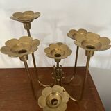 Bougeoir chandelier 7  branches fleurs