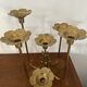 Candlestick candle holder 7 branches flowers