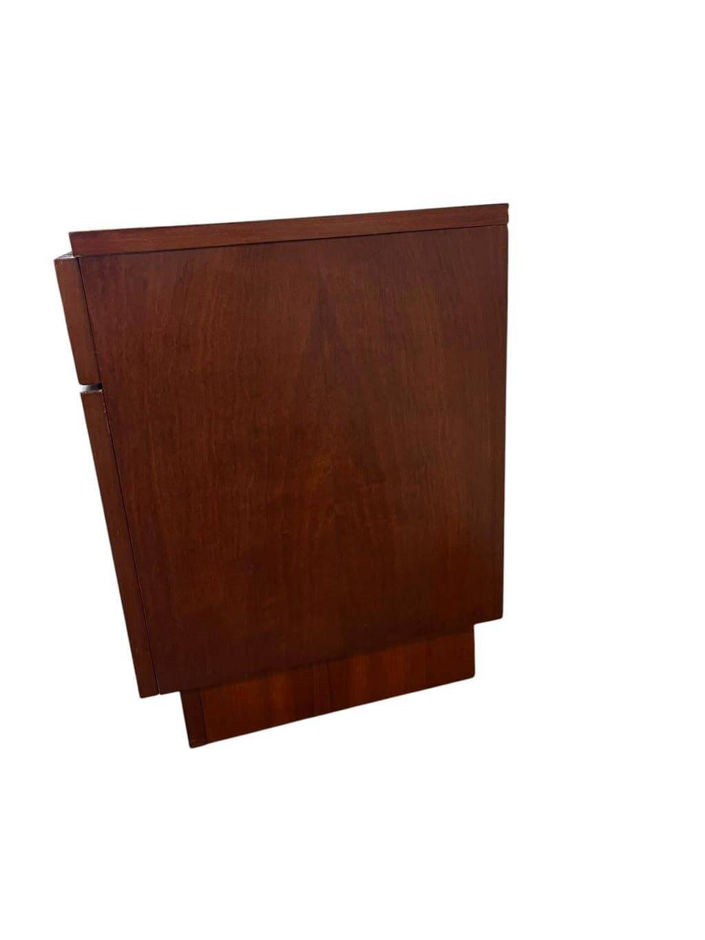 Vintage wooden mini armoire / bedside table