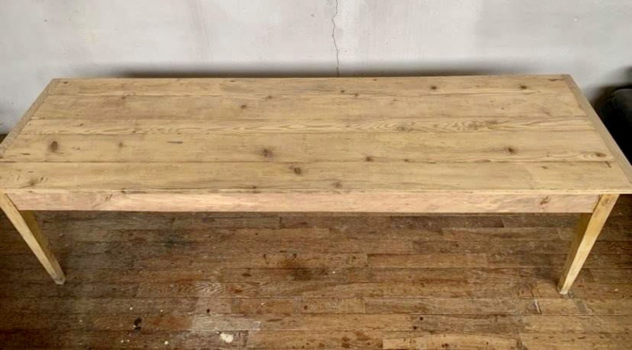 Farm table bistro bar light wood foot fuseau