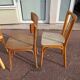Set of 8 wooden bistro chairs bar mismatched