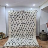 Handmade wool Berber rug 250x150 cm