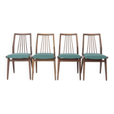 Set of 4 Casala Dining Chairs, Germany 1960s, Mid Century Beechwood Chairs