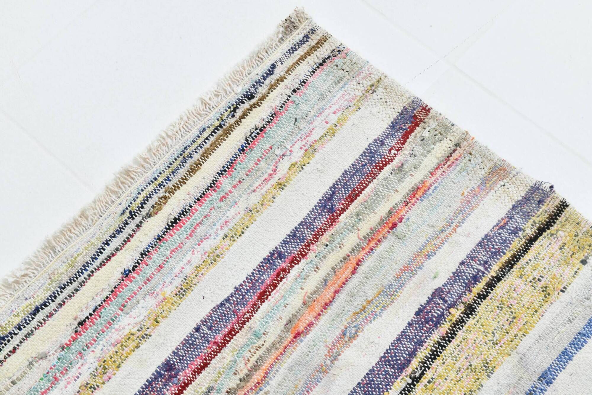 5x8 Shades Of Multicolor Handmade Vintage Kilim Rug, 167x251Cm