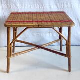Rattan coffee table – 50s/60s
