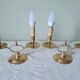 Paire de lampes anglaises en bronze doré "Peerage"