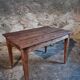 French antique table with drawer – Around 1920 – Pine top and legs.