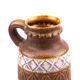Brown and white antique jug vase with handle Bay West Germany 9325