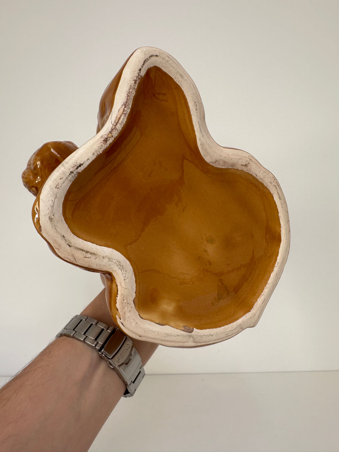 Vintage ceramic zoomorphic jug