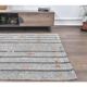 1970s Turkish Handmade Wool Kilim Striped Runner Rug 131x260