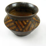 Vase en grès à glaçure marron, Charles Greber