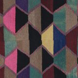 Vintage Turkish rug from Oushak, hand-woven 124x141 cm