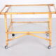 Vintage Bamboo Trolley and serving trolley 1960s