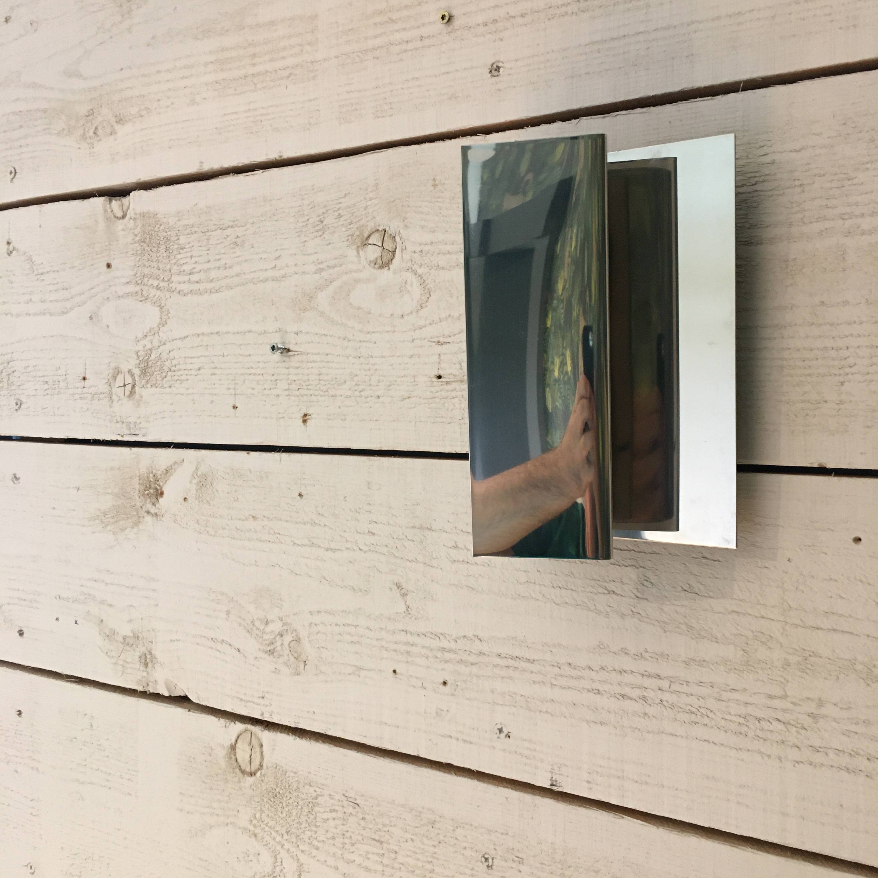 Italian stainless design sconce