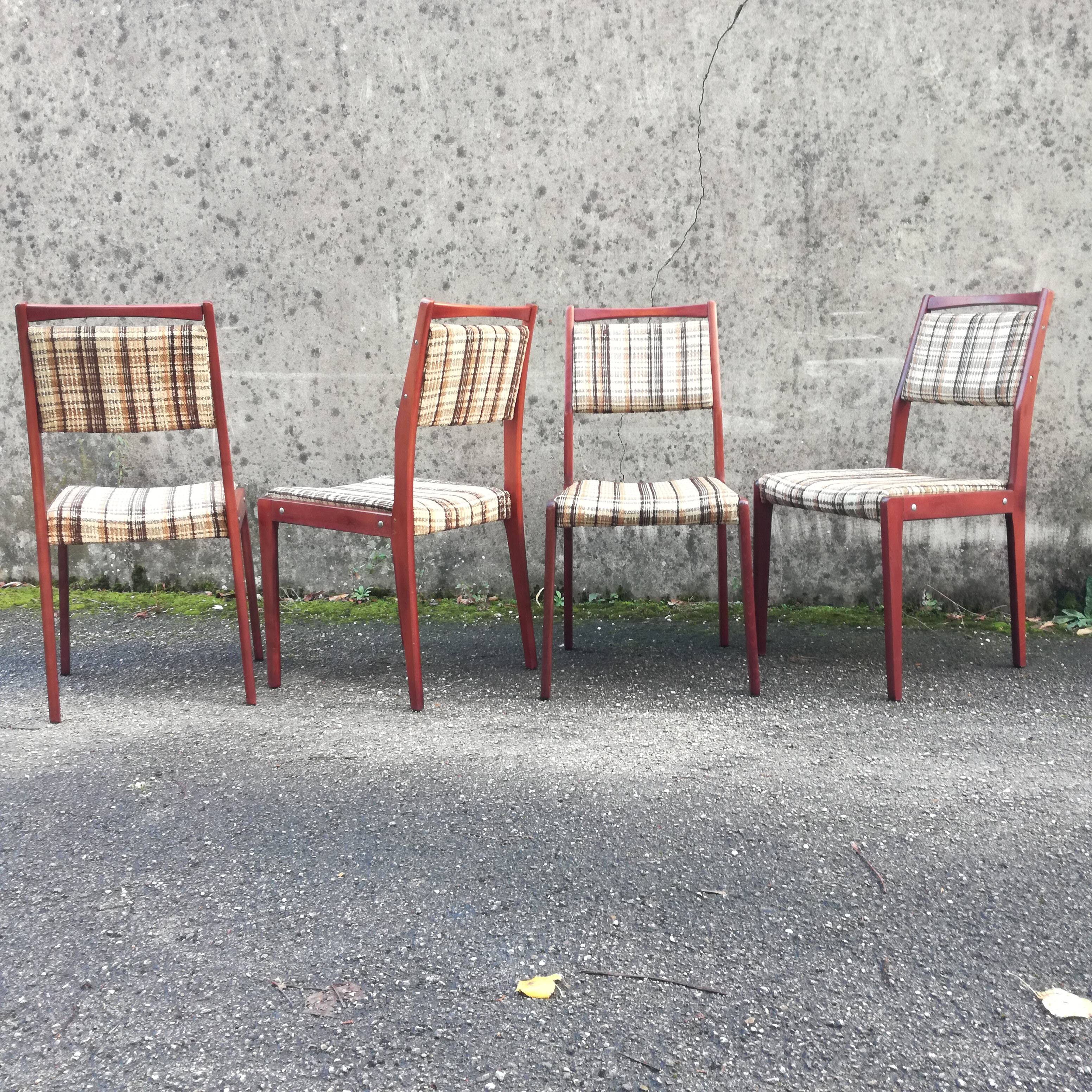 Mahogany chairs 1960
