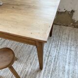 Table de ferme chêne 140 cm