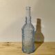 Sky blue glass bottle