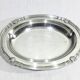Gallia collection serving dish in silver metal