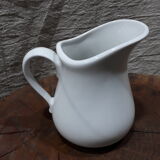 Coffee set 5 cups with Mehun white porcelain milk pitcher (France)