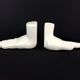 Pair of vintage bookends in white ceramic