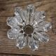 Glass flower candle holder vintage taper candle