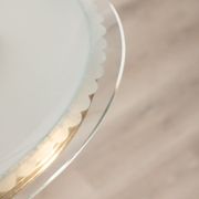 Lustre vintage des années 50 en verre et laiton design italien
