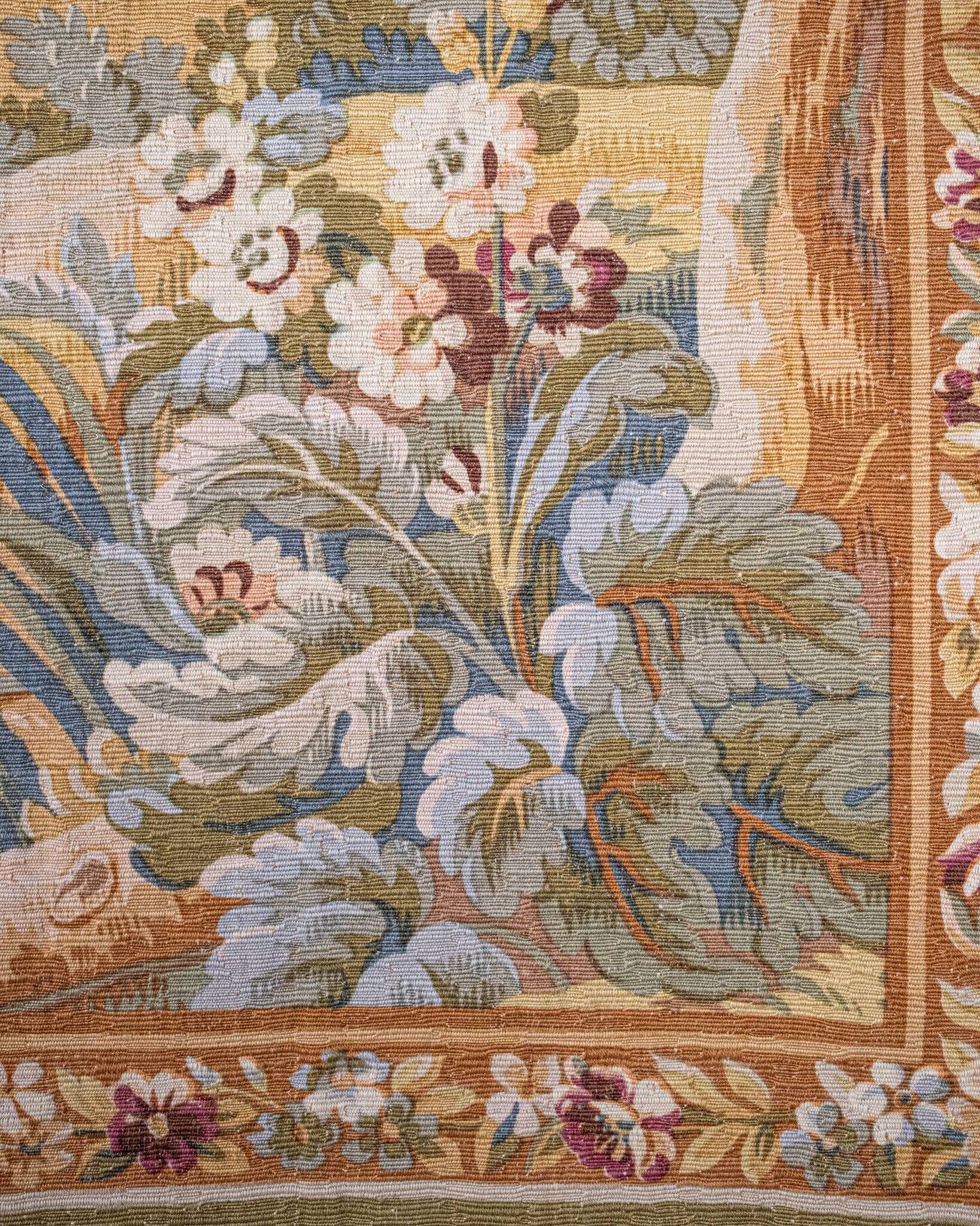 Verdure Tapestry, Robert Four Manufacture, Aubusson, 1980s