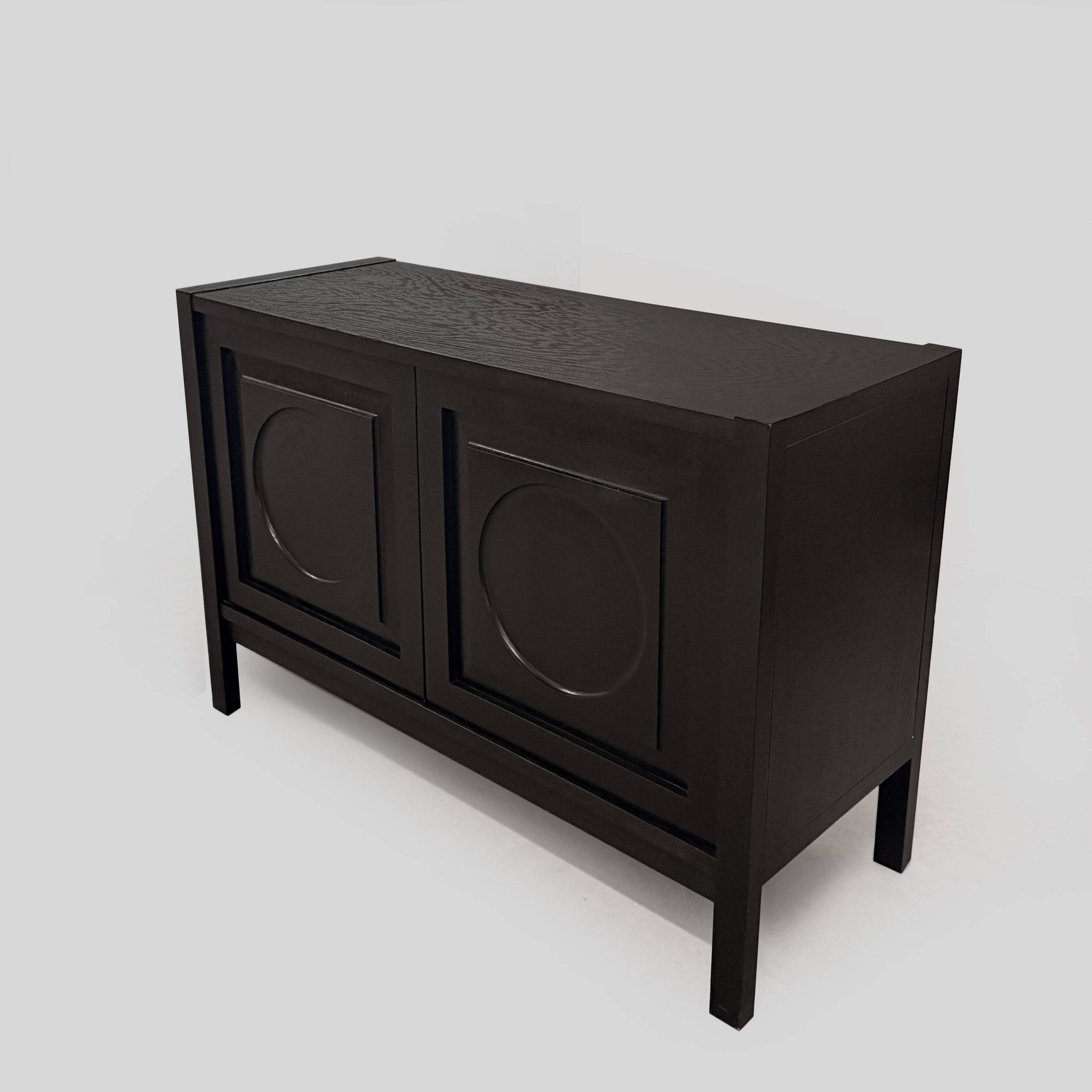 Buffet noir Graphical Defour, années 1970