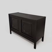Buffet noir Graphical Defour, années 1970