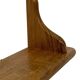 Vintage oak wall rack book shelf 1970s wood minimalist design
