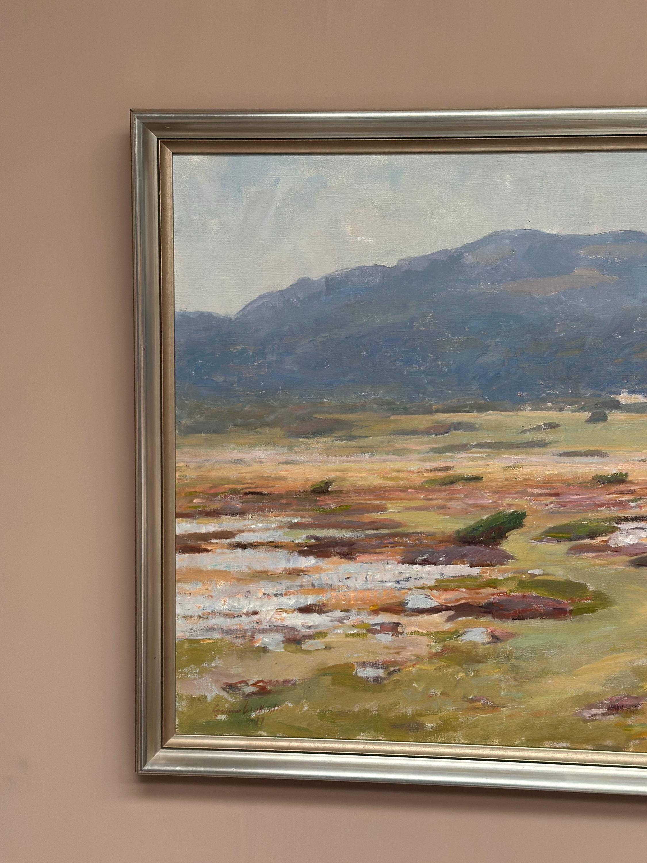 Original Swedish Oil on Canvas – “Landscape” by Gunnar Wallentin – Vintage