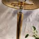 Mushroom lamp golden metal style liner