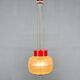 1960's Glass & Metal Pendant, Czechoslovakia
