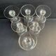 6 wine glasses – light cut crystal