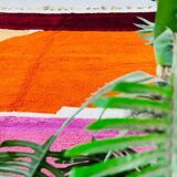 Handmade Berber rug in pure wool, size 140 x 270 cm