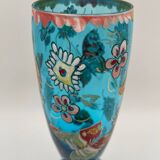 Vase en verre peint à la main José Sir Royo