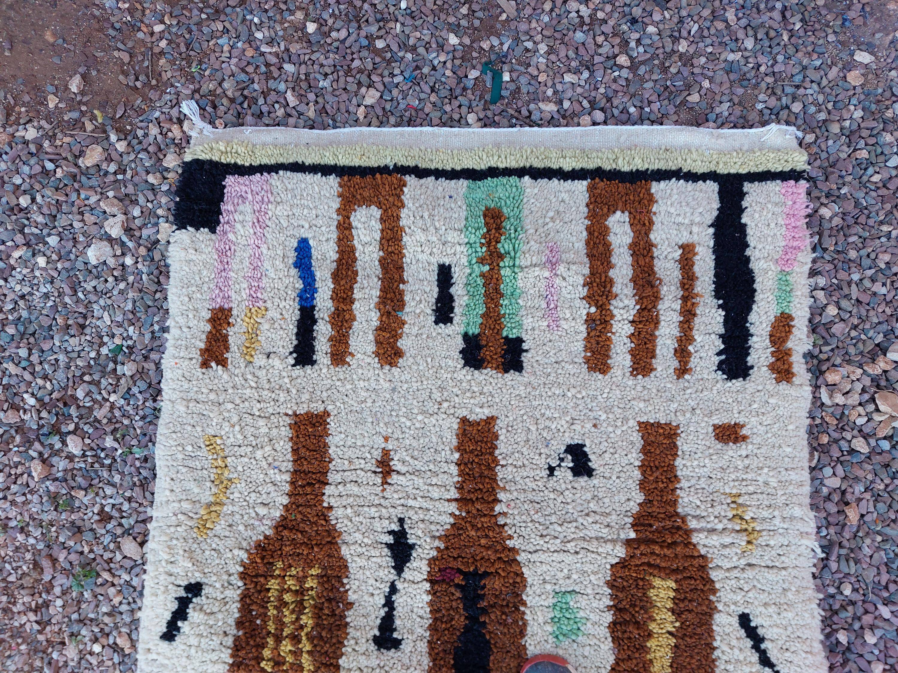 Handwoven Moroccan rug 3x2 m