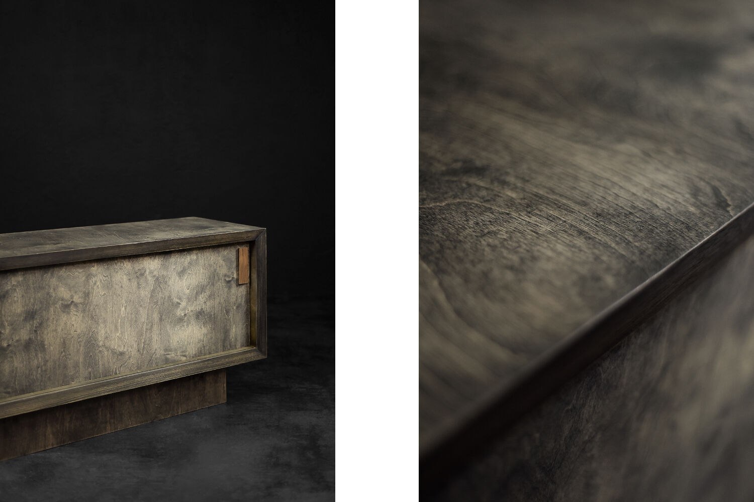 Industrial Vintage Mid-Century Scandinavian Brutalist Raw Poplar Sideboard, 1960s