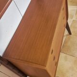 Freestanding teak storage unit, Vintage Scandinavian 1960s