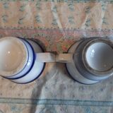 Pair of brulot Valentine cups